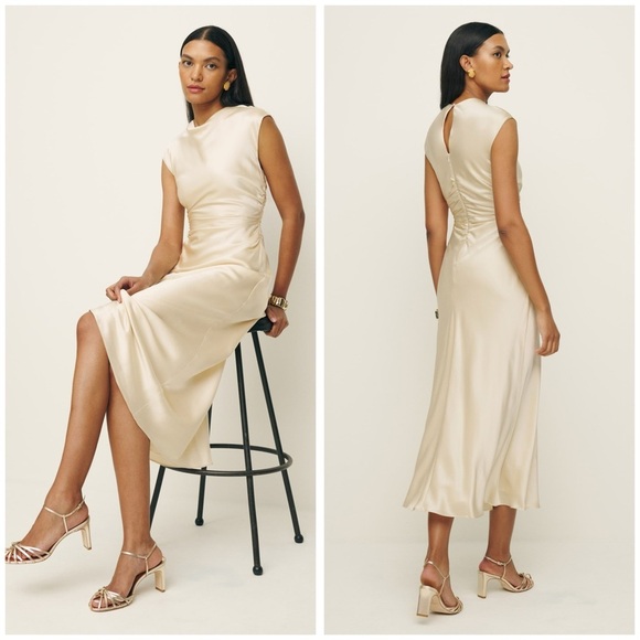 cut out dress midi Black Cut Out Tie-Front Ribbed Midi Dress main image 1
